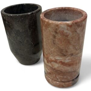 Onyx/Marble/Alabaster Water Glasses / Pen Holders  Flower Vases Bathroom Glasses